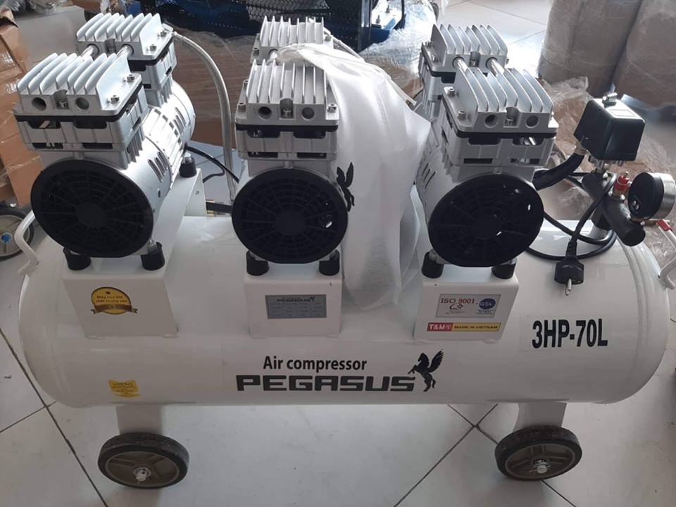 máy nén khí không dầu pegasus TM OF750x3 giá rẻ